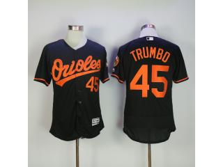 Baltimore Orioles 45 Mark Trumbo Flexbase Baseball Jersey Black