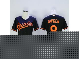 Women Baltimore Orioles 8 Cal Ripken Baseball Jersey Black