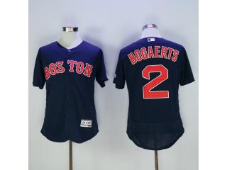 Boston Red Sox 2 Xander Bogaerts Flexbase Baseball Jersey Navy Blue