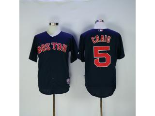 Boston Red Sox 5 Allen Craig Baseball Jersey Navy Blue 1