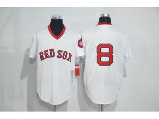 Boston Red Sox 8 Carl Yastrzemski Baseball Jersey BeigeBoston White