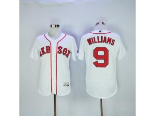 Boston Red Sox 9 Ted Williams Flexbase Baseball Jersey White