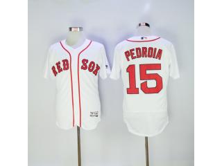 Boston Red Sox 15 Dustin Pedroia Flexbase Baseball Jersey White