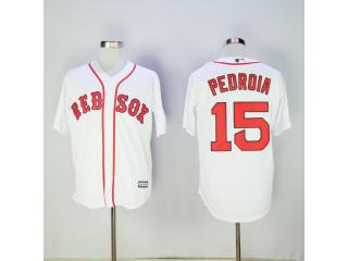 Boston Red Sox 15 Dustin Pedroia Baseball Jersey White