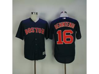 Boston Red Sox 16 Andrew Benintend Baseball Jersey Navy Blue