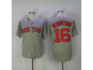 Boston Red Sox 16 Andrew Benintend Baseball Jersey WhiteBoston Gray