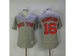 Boston Red Sox 16 Andrew Benintend Flexbase Baseball Jersey Gray