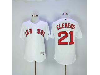 Boston Red Sox 21 Roger Clemens Flexbase Baseball Jersey White
