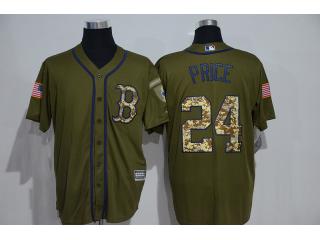 Boston Red Sox 24 David Price Baseball Jersey Green
