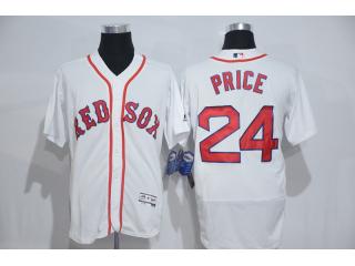 Boston Red Sox 24 David Price Flexbase Baseball Jersey White