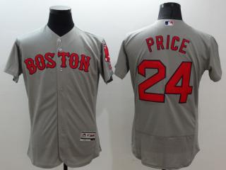 Boston Red Sox 24 David Price Flexbase Baseball Jersey Gray