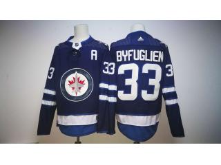 Adidas Winnipeg Jets 33 Dustin Byfuglien Ice Hockey Jersey Blue