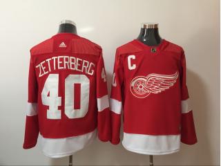 Adidas Detroit Red Wings 40 Henrik Zetterberg Ice Hockey Jersey