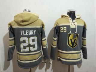 2018 Classic Vegas Golden Knights 29 Marc-Andre Fleury Ice Hoodies Hockey Jersey Gray