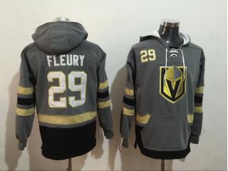 2018 Classic Vegas Golden Knights 29 Marc-Andre Fleury Ice Hoodies Hockey Jersey Gray