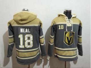 2018 Classic Vegas Golden Knights 18 James Neal Ice Hoodies Hockey Jersey Gray