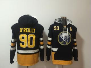 2018 Classic Buffalo Sabres 90 Ryan O'Reilly Ice Hoodies Hockey Jersey Black