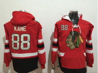 Classic Chicago Blackhawks 88 Patrick Kane Ice Hoodies Hockey Jersey Red