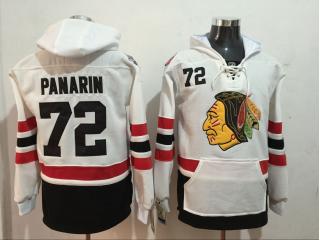 Classic Chicago Blackhawks 72 Artemi Panarin Ice Hoodies Hockey Jersey White