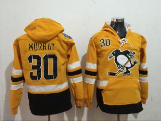 Classic Pittsburgh Penguins 30 Matt Murray Ice Hoodies Hockey Jersey Yellow