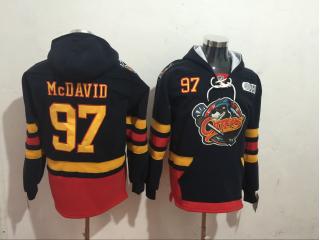 Edmonton Oilers 97 Connor McDavid Ice Hoodies Hockey Jersey Black