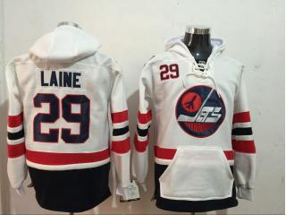 Winnipeg Jets 29 Patrik Laine Ice Hoodies Hockey Jersey White