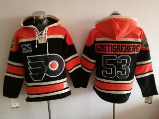 Philadelphia Flyers 53 Shayne Gostisbehere Ice Hoodies Hockey Jersey Black