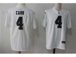 Oakland Raiders 4 Derek Carr Football Jersey White Fan Edition