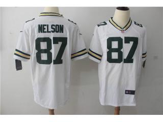 Green Bay Packers 87 Jordy Nelson Football Jersey White