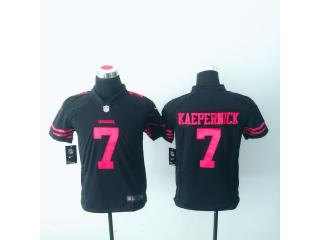 Youth San Francisco 49ers 7 Colin Kaepernick Football Jersey Black