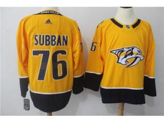 Adidas Nashville Predators 76 P.K Subban Ice Hockey Jersey Yellow