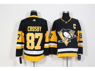 Adidas Pittsburgh Penguins 87 Sidney Crosby Ice Hockey Jersey Black