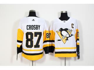 Adidas Pittsburgh Penguins 87 Sidney Crosby Ice Hockey Jersey White