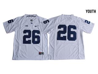 Youth Penn State Nittany Lions 26 Saquon Barkley Limited Football Jersey White