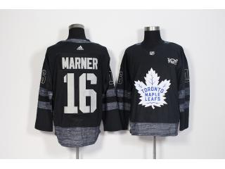 2017 Centennial Classic 100th Toronto Maple Leafs 16 Mitch Marner Ice Hockey Jersey Black