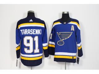 Adidas St. Louis Blues 91 Vladimir Tarasenko Ice Hockey Jersey Blue