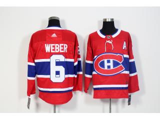 Adidas Montreal Canadiens 6 Shea Weber Ice Hockey Jersey Red