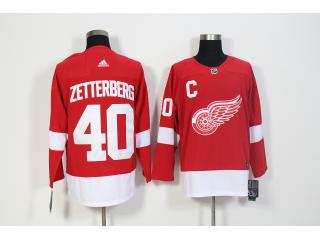 Adidas Detroit Red Wings 40 Henrik Zetterberg Ice Hockey Jersey