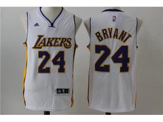 Los Angeles Lakers 24 Kobe Bryant Basketball Jersey White