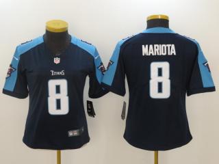 Women Tennessee Titans 8 Marcus Mariota Football Jersey Legend Black