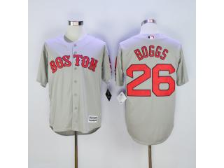 Boston Red Sox 26 Wade Boggs Baseball Jersey Gray