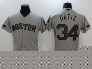 Boston Red Sox 34 David Ortiz Flexbase Baseball Jersey Gray