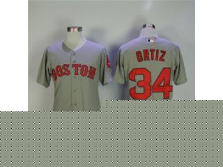 Boston Red Sox 34 David Ortiz Flexbase Baseball Jersey Gray