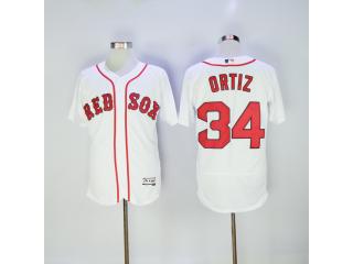 Boston Red Sox 34 David Ortiz Flexbase Baseball Jersey White