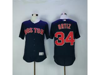 Boston Red Sox 34 David Ortiz Flexbase Baseball Jersey Navy Blue