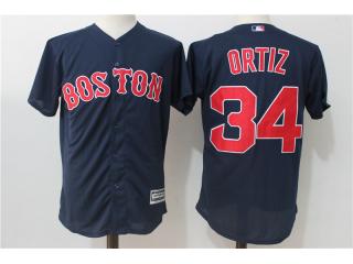 Boston Red Sox 34 David Ortiz Baseball Jersey Navy Blue