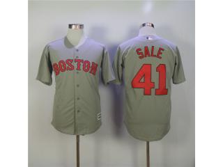 Boston Red Sox 41 Chris Sale Baseball Jersey Gray