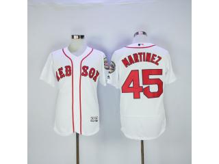 Boston Red Sox 45 Pedro Martinez Flexbase Baseball Jersey White