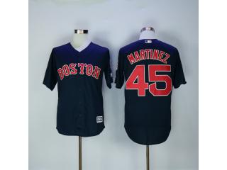 Boston Red Sox 45 Pedro Martinez Flexbase Baseball Jersey Navy Blue