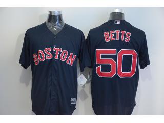Boston Red Sox 50 Mookie Betts Baseball Jersey Navy Blue
